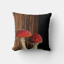 Almofada Cogumelos, Ferns e Árvores