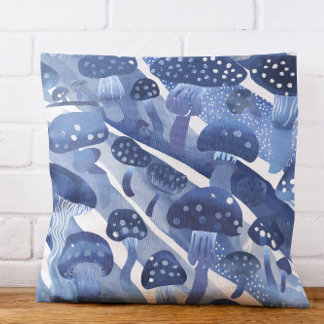 Almofada Cogumelos fungos Toadstools abstrato blusea