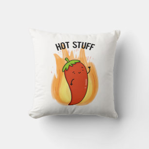 Almofada Coisa Quente Vermelha Quente Pun Pimenta Quente