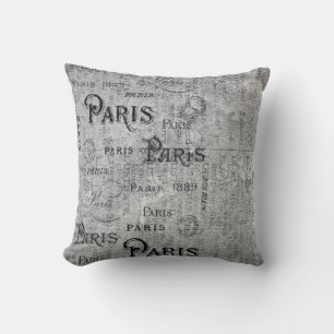 Almofada Coisas efêmeras Paris do vintage