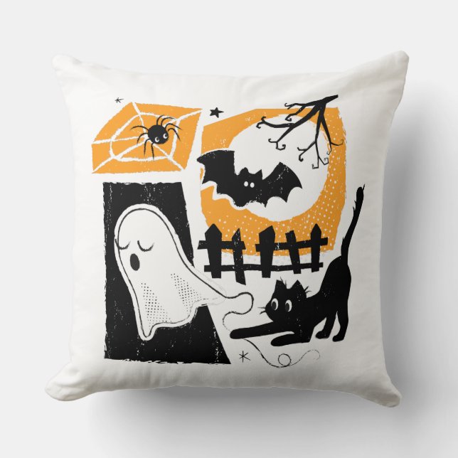 Almofada Cojín Decorativo Beware of the cat! (Frente)