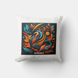 Almofada Cojín Decorativo con Arte Simbólico Biodiversidad