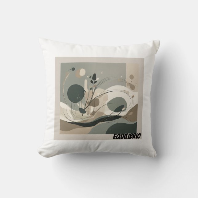 Almofada Cojín Decorativo Minimal Equilibrio (Frente)