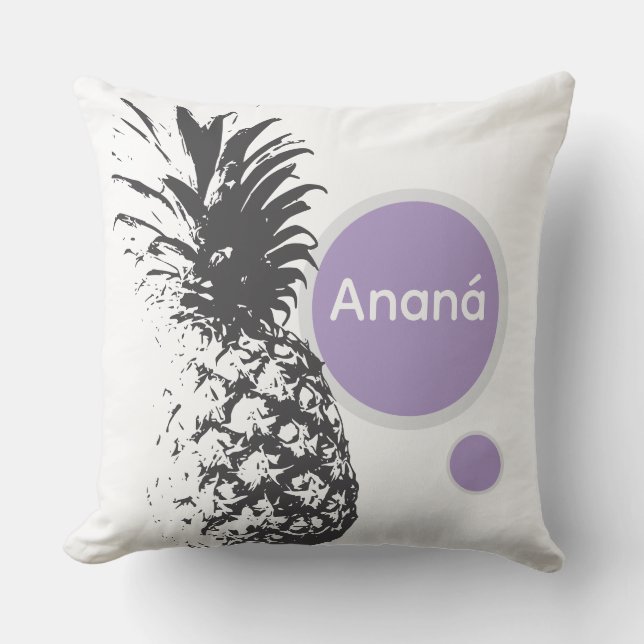 Almofada Cojín diseño piña colores (Frente)