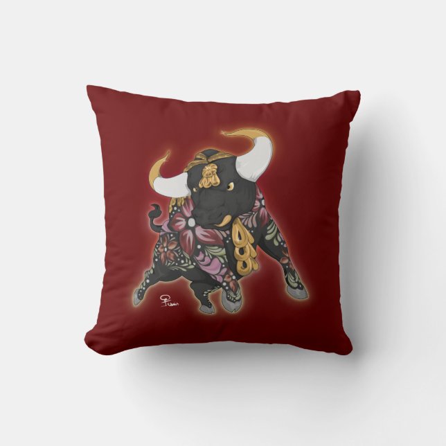 Almofada Cojín Torito De Pucará (Frente)