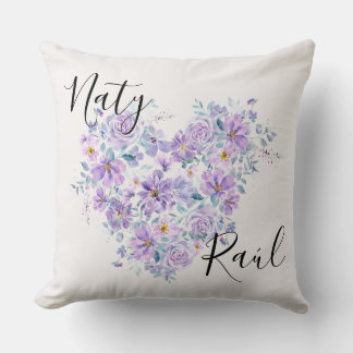 Almofada Cojines Personalizados para Parejas en Tonos Lila