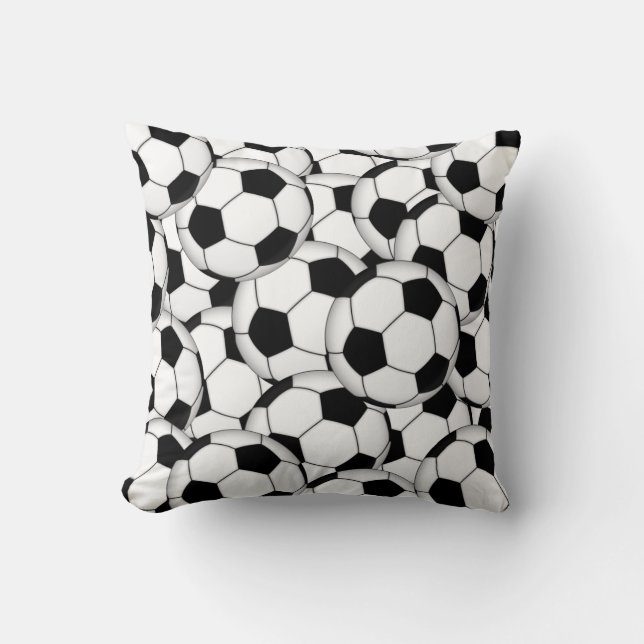 Almofada Colagem da bola de futebol (Frente)