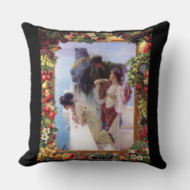 Almofada Colagem da safra Retro com rendas e flores