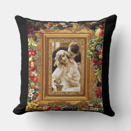 Almofada Colagem da safra Retro com rendas e flores