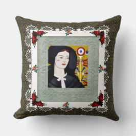 Almofada Colagem da safra Retro com rendas e flores