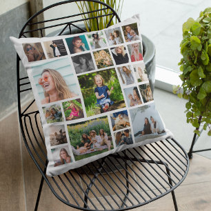 Almofada Colagem de 24 Fotos Personalizada