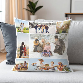 Almofada Colagem de 7 Fotos Personalizada