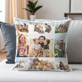 Almofada Colagem de 9 Fotos Personalizada