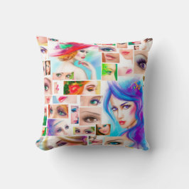 Almofada Colagem de abreções femininas