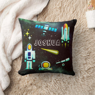 Almofada Colagem de Astronautas Divertidos