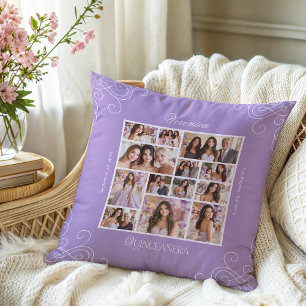 Almofada Colagem de Fotografias de lavanda Keepsasasaem Qui