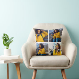 Almofada Colagem de Fotografias do Design 4