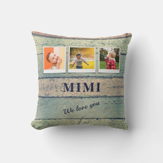 Almofada Colagem de Fotografias Personalizada para os Mimi  (Frente)