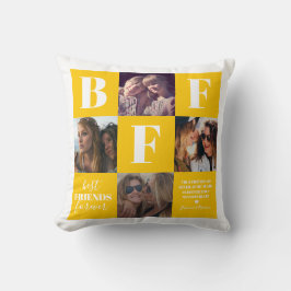Almofada Colagem de Fotos BFF Amarelo