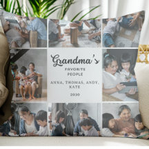 Colagem de Fotos da Avó Moderna Presente Personali