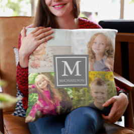 Almofada Colagem de Fotos da Família