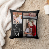 Colagem de Fotos da Família Monograma Personalizad