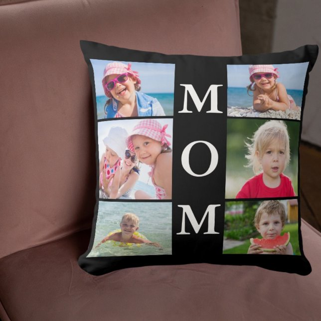 Almofada Colagem de Fotos da Mãe (Criador carregado)