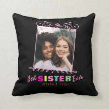 Colagem de Fotos da Melhor Irmã Rosa Negra