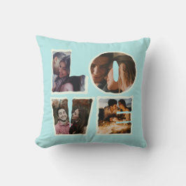 Almofada Colagem de Fotos de AMOR Personalizada Dia dos Nam