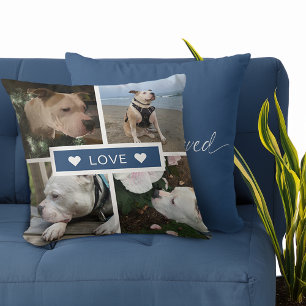 Almofada Colagem de Fotos de Animais de Estimação com Simpa