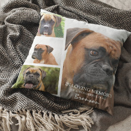 Almofada Colagem de Fotos de Animais de Estimação na Memóri