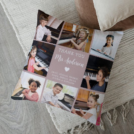 Almofada Colagem de Fotos de Apreciação de Professores de M