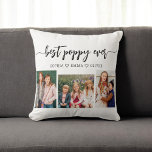 Almofada Colagem de Fotos de Avô Poppy<br><div class="desc">Celebrar o teu papa com o Travesseiro decorativo de Colagem Fotográfica do Avô Povô. Este saque personalizado apresenta uma bela coleção de fotos queridas, capturando momentos especiais com seus netos. Feito com materiais de alta qualidade, adiciona um toque na moda e sentimental a qualquer espaço, perfeito para exibição em uma...</div>