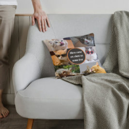 Almofada Colagem de Fotos de Pet Personalizada Moderna e Bo