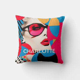 Almofada Colagem de Fotos de pop Art