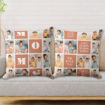 Almofada Colagem de Fotos do Bloco Personalizado 12 MOM Mod<br><div class="desc">Apresentando o presente perfeito para o melhor MOM de todos os tempos - um travesseiro personalizado de colagem fotográfica! Este na moda e travesseiro moderno apresentam espaço para 12 imagens especiais, MOM ousado num design de blocos coloridos, criando um dom único e sentimental que qualquer mãe adoraria. Com os espaços...</div>