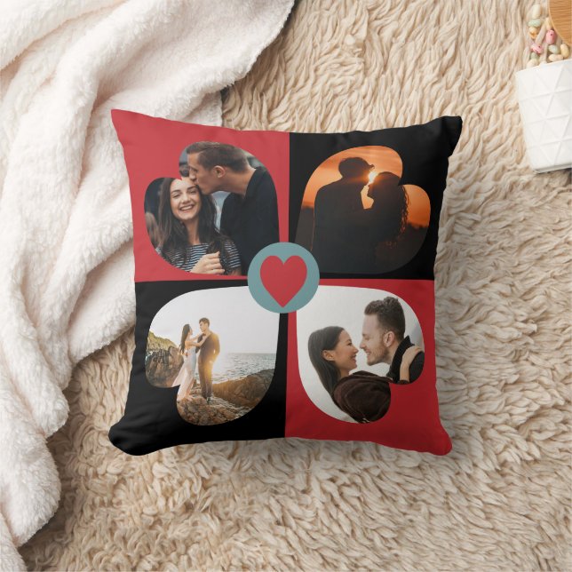 Almofada Colagem de fotos do namorados (Cobertor)