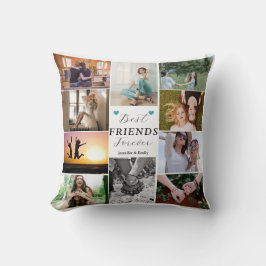 Almofada Colagem de Fotos Moderna dos Melhores Amigos para