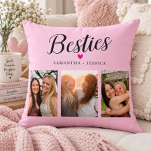 Colagem de Fotos & Nomes Rosa BESTIE
