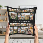 Almofada Colagem de Fotos Personalizada<br><div class="desc">Crie seu próprio Travesseiro decorativo de fotos personalizado</div>