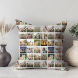 Almofada Colagem de Fotos Personalizada<br><div class="desc">Crie seu próprio cobertor de colagem de fotos personalizado</div>