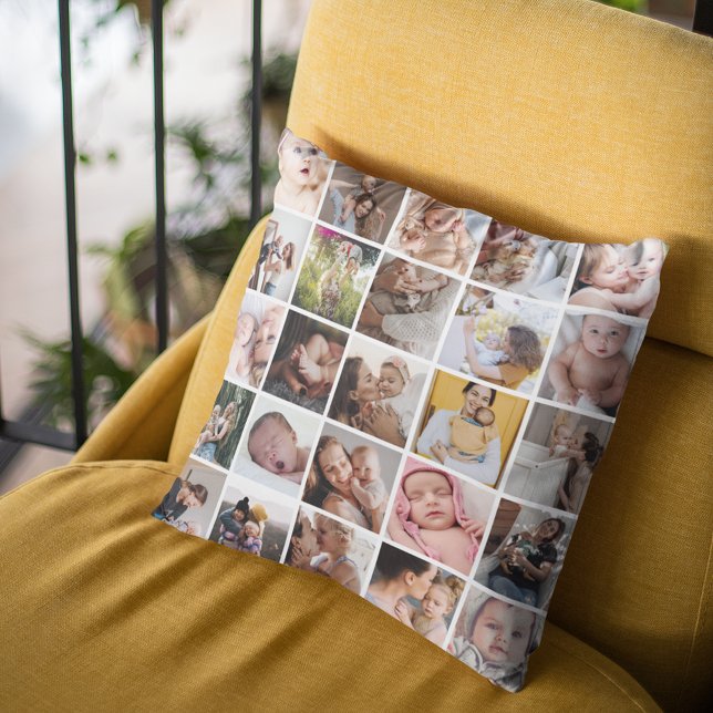 Almofada Colagem de Fotos Personalizada 25 (Criador carregado)