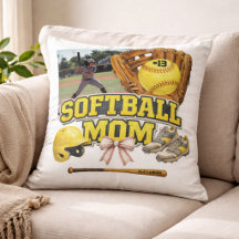 Colagem de Fotos Personalizada da Mãe de Softbol