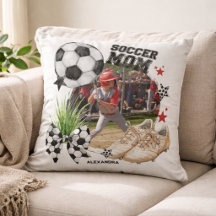 Colagem de Fotos Personalizada de Mãe de Futebol