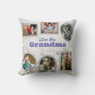 Almofada Colagem de Fotos Personalizada e Citação Memorável