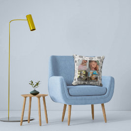 Almofada Colagem de Fotos Personalizada para Bebê 4 Fotos