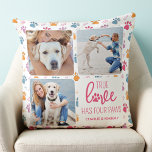 Almofada Colagem de Fotos Personalizada Pet Dog Lover 4 com<br><div class="desc">O Verdadeiro Amor Tem Quatro Patas! Celebre seu melhor amigo com um travesseiro de colagem de fotos de cão exclusivo e personalizado. Surpreenda seu amante favorito de cachorro, seja aniversário, Dia de as mães, dia de os namorados ou Natal com esse travesseiro de fotógrafo amoroso. Esse Verdadeiro Amor com travesseiro...</div>