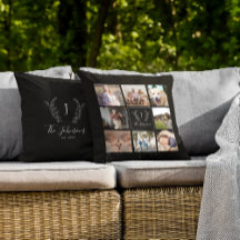 Colagem de fotos personalizadas com monograma da f