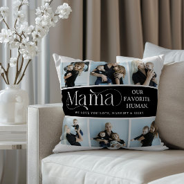 Almofada Colagem de Fotos Sentimentais Presente para a Mamã
