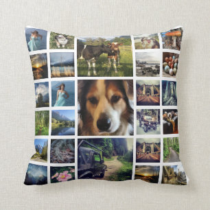 Almofada Colagem de luxe mega de 27 fotos de Instagram